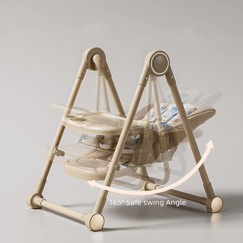 Silla de comedor bebé plegable multifuncional con ajuste de altura - imagen 3