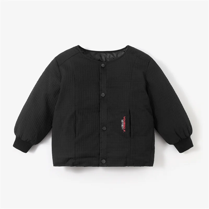 Chaqueta acolchada de algodón estilo baseball antiviento para niños - imagen 5