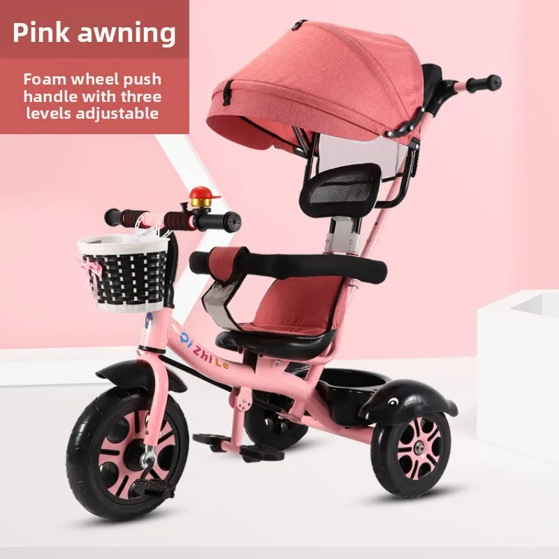 Triciclo evolutivo para niños con asiento ajustable y plegable - imagen 5