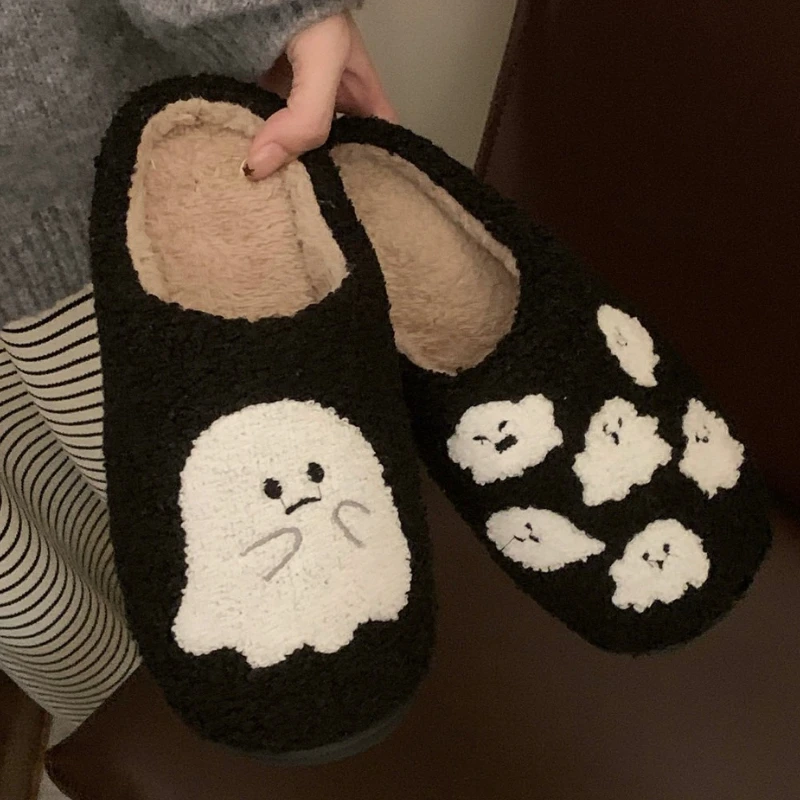 Zapatillas de casa antideslizantes de Halloween tipo fantasma - imagen 2