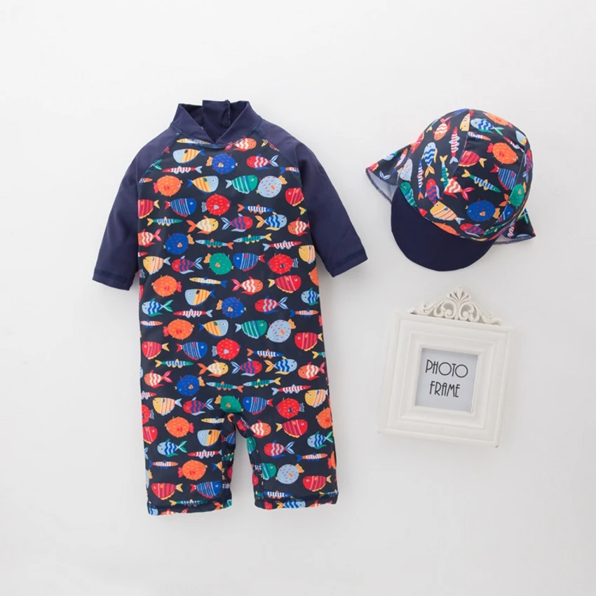 Bañador de bebé con estampado de peces para la playa - imagen 4