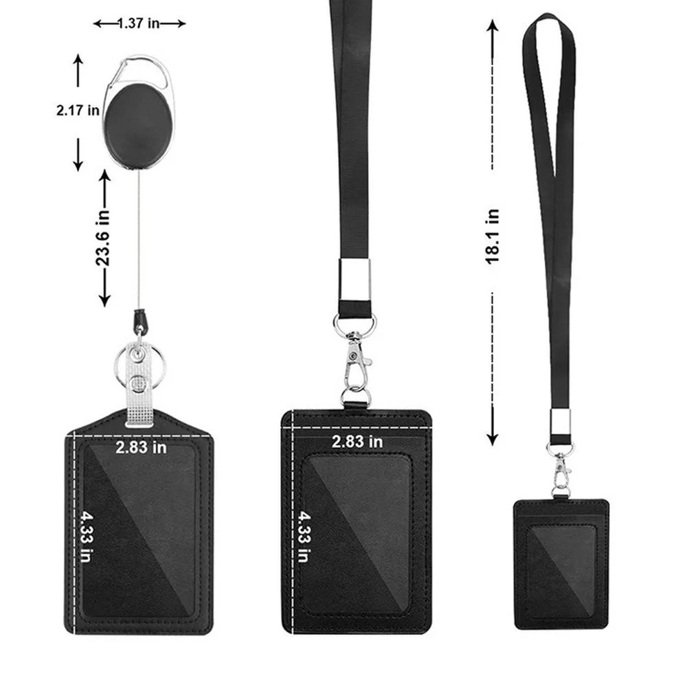 Tarjetero con cordón retráctil para niños - Funda cuero pase autobús - imagen 2