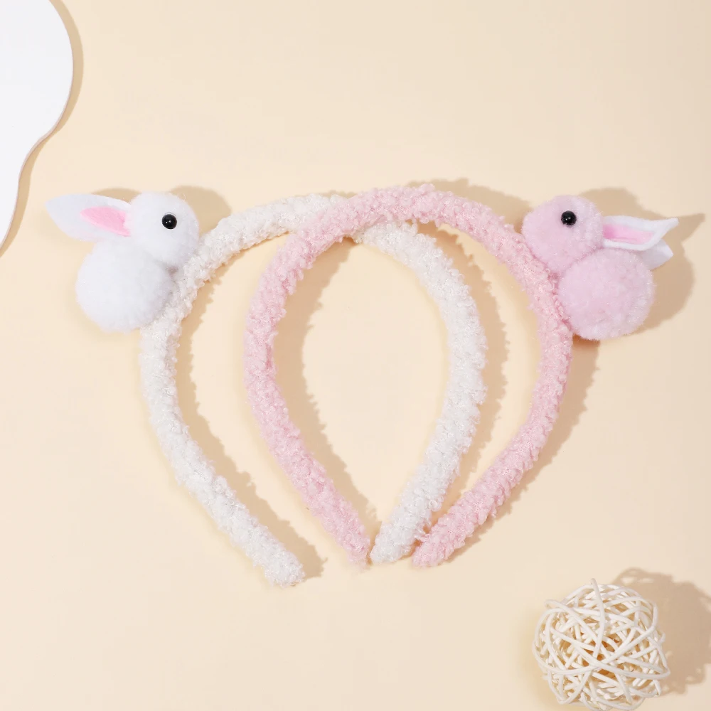 Pinza conejo peluche rosa 1