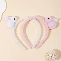 Pinzas conejito peluche para niña – Accesorios cabello Pascua