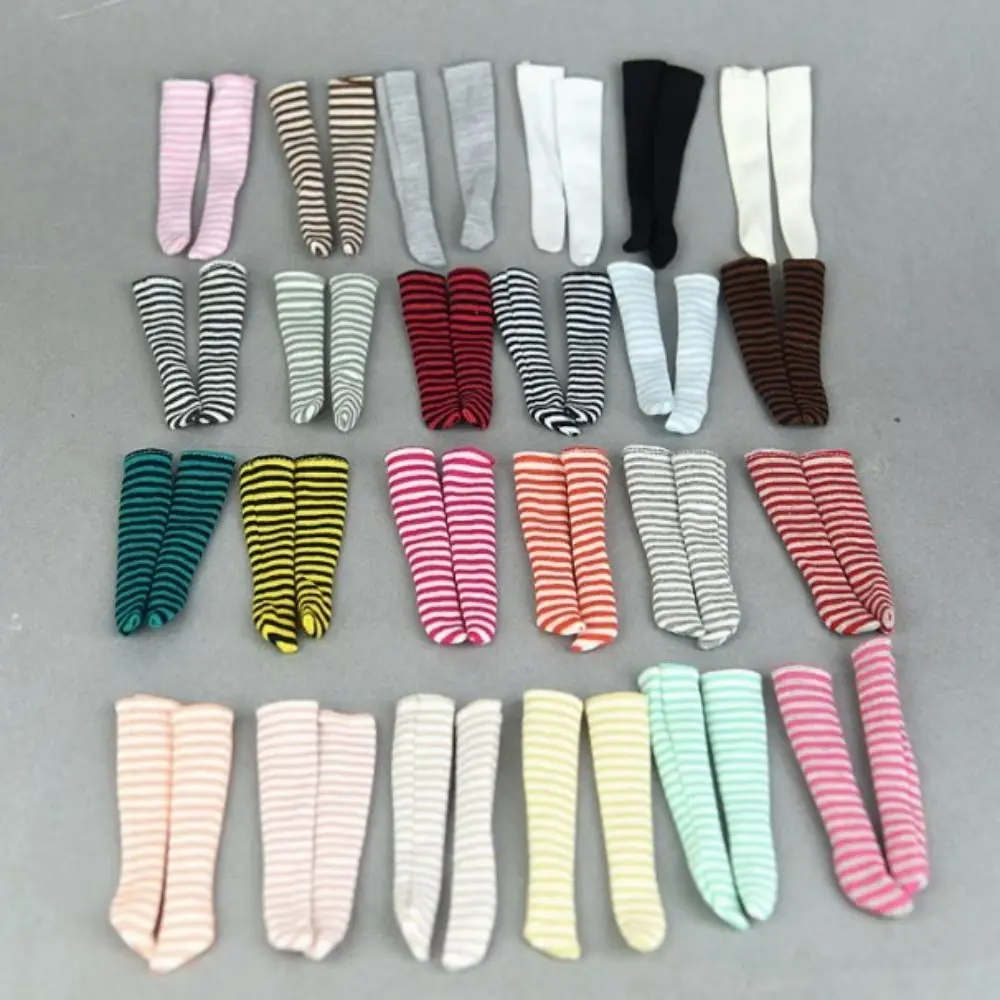 Calcetines rayados miniatura para muñecas – Regalo niña