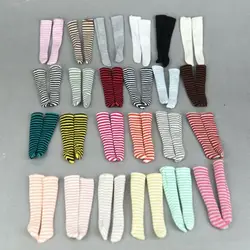 Calcetines rayados miniatura para muñecas – Regalo niña