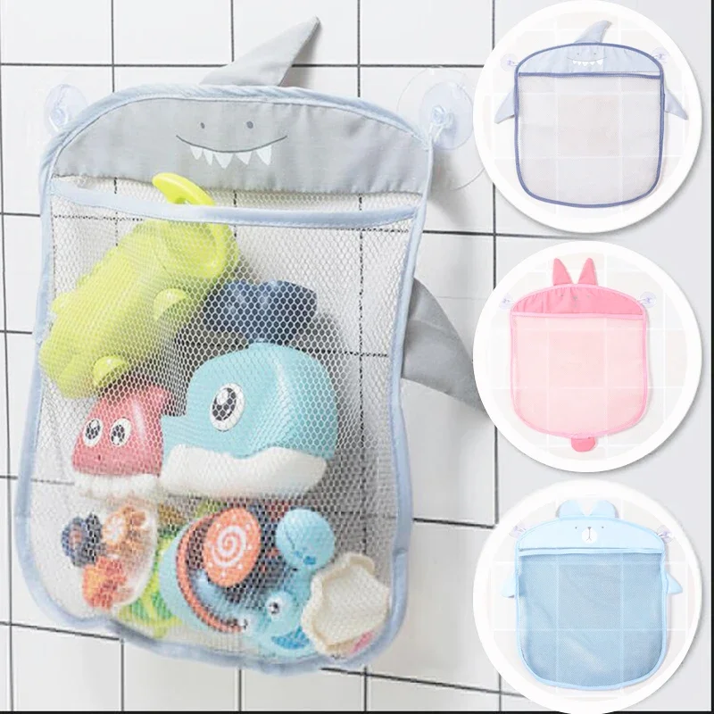 Bolsa malla baño bebé con animales y ventosa organizador de juguetes - imagen 4