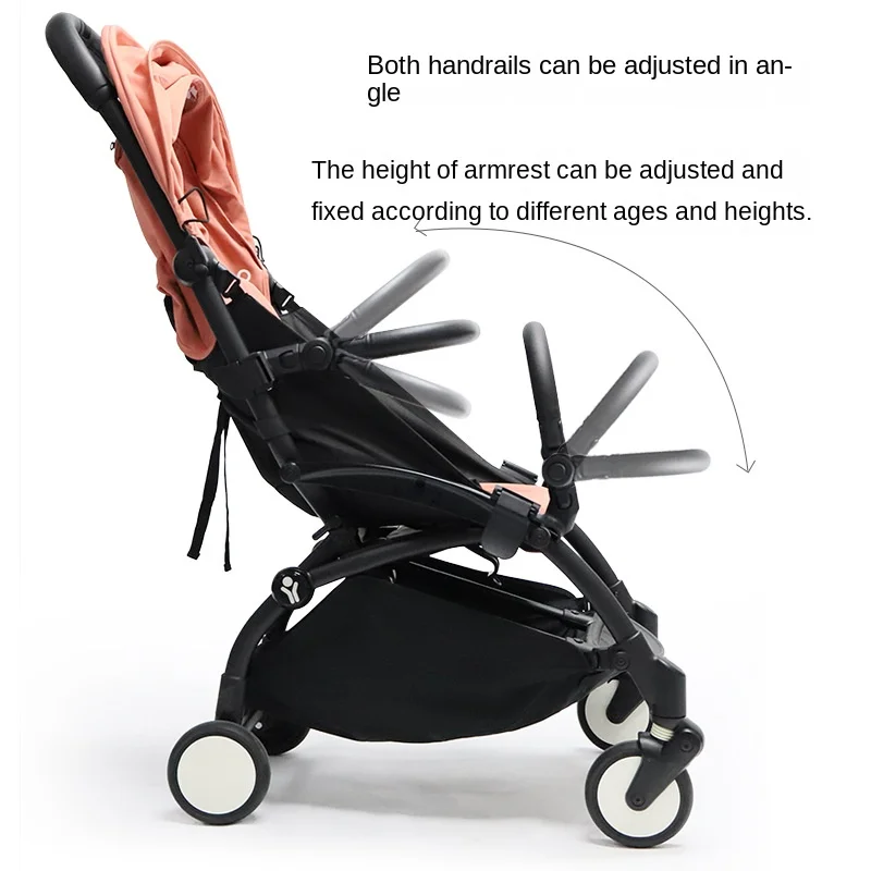 Reposabrazos Yoyo ajustable con deflector anticaída para cochecito - imagen 5