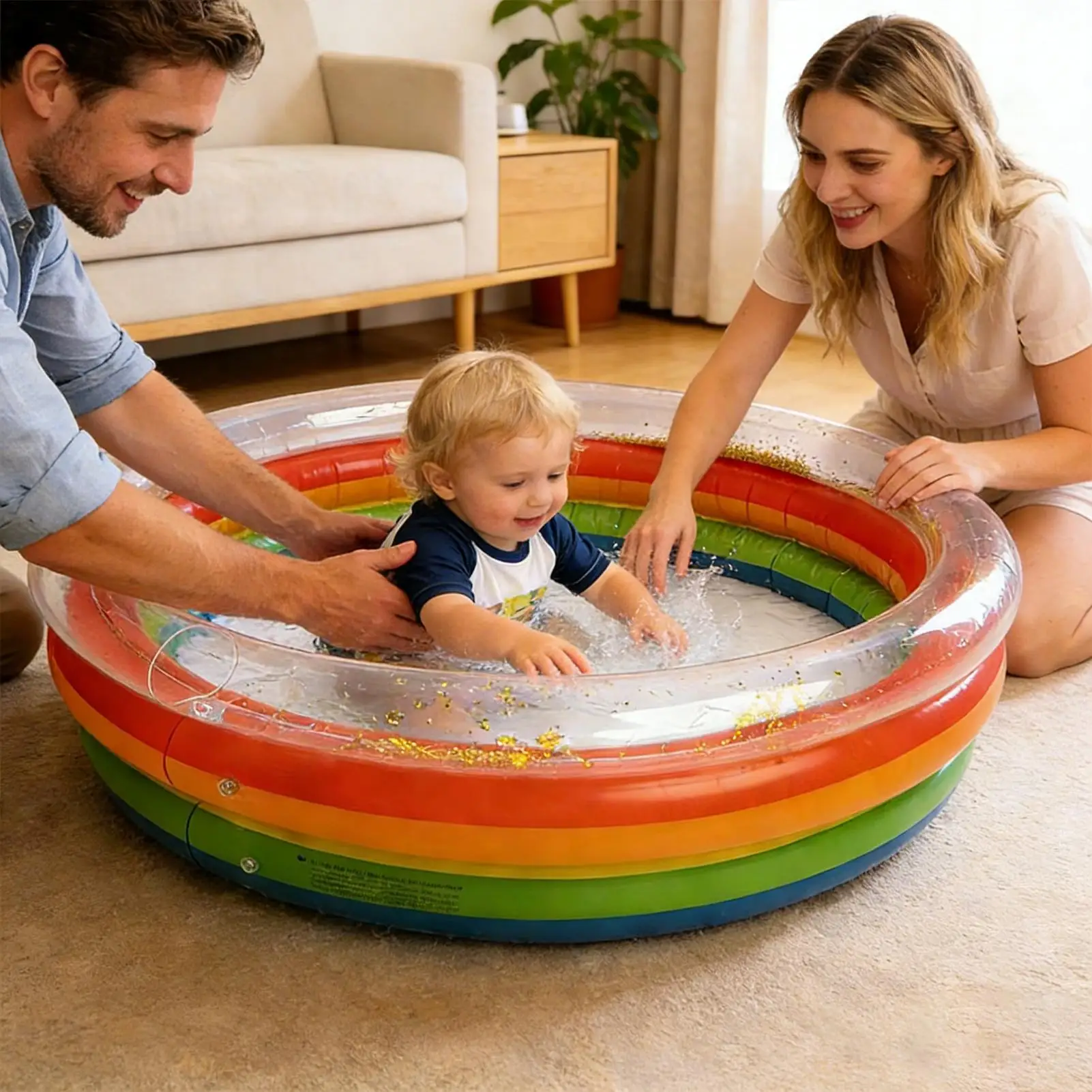 Piscina inflable lista para inflar