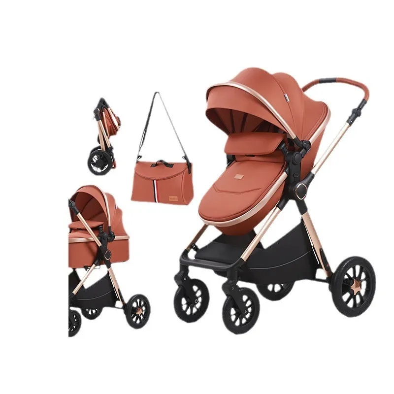 Cochecito bebé Lazychild 2 en 1 con cesta convertible sentada/acostada - imagen 4