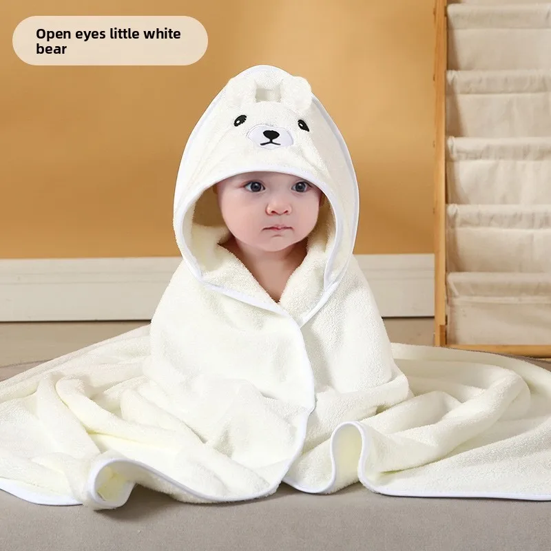 Capa de baño con capucha para recién nacido