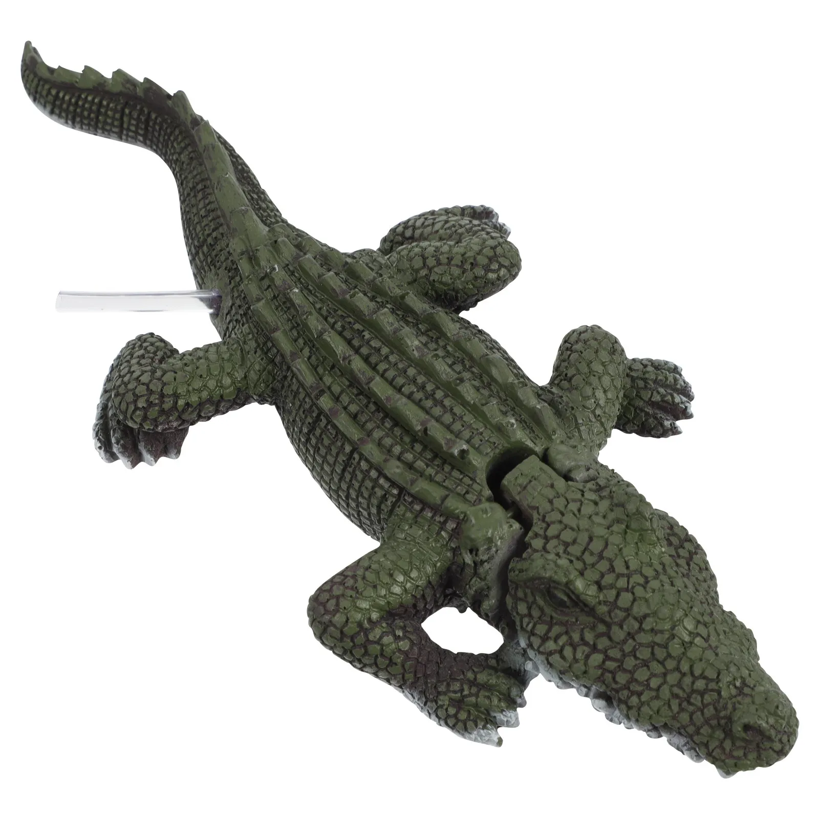Figura de cocodrilo en resina para aprendizaje oceánico infantil - imagen 2