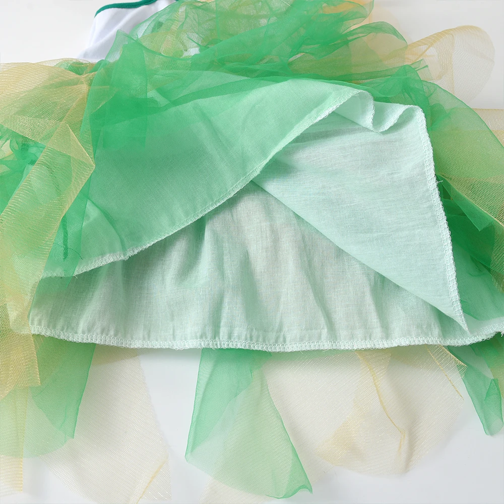 DXTON Vestido de tul con tirantes para niñas estilo princesa