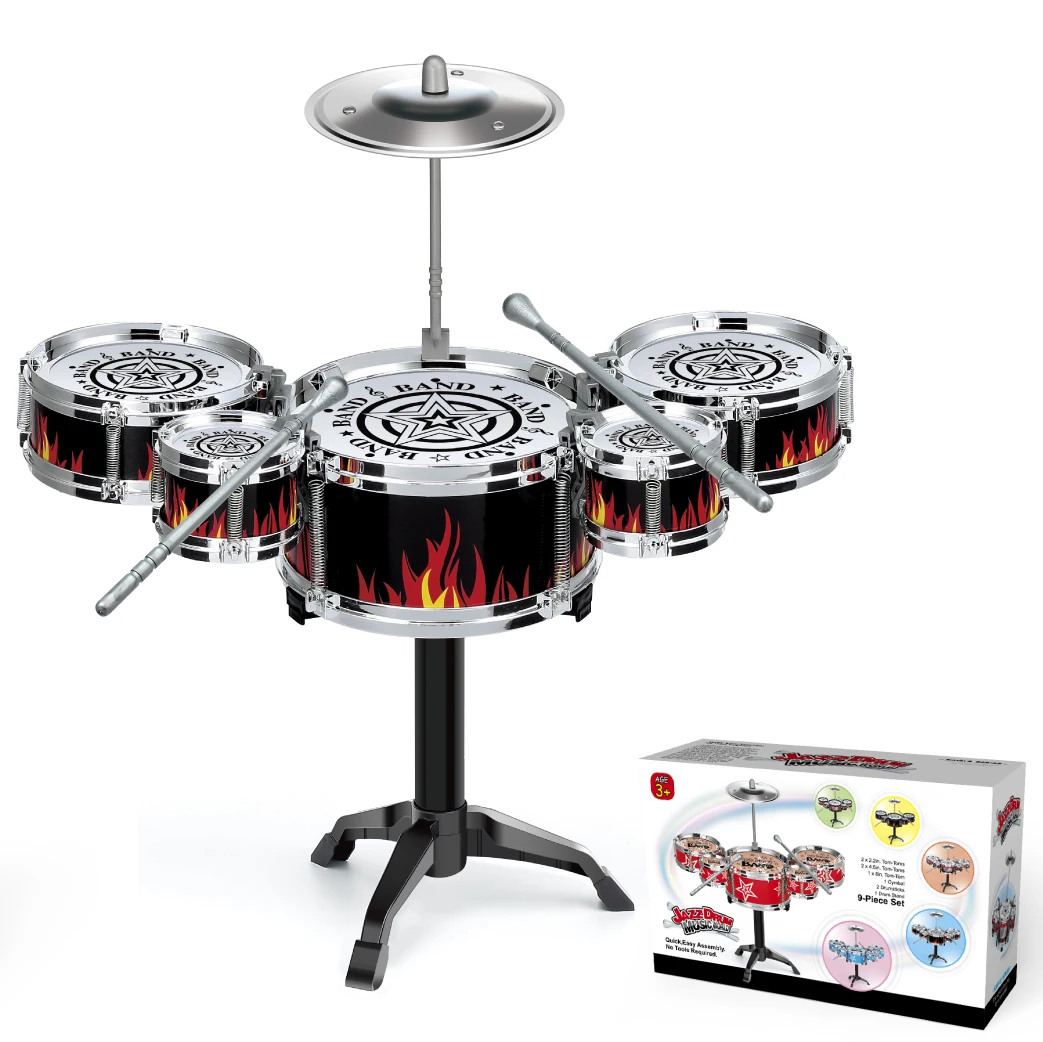 Tambor infantil de jazz con iluminación musical para bebés - imagen 2