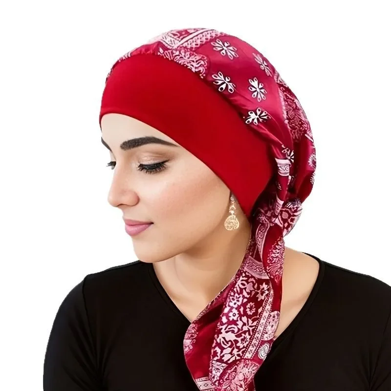 Gorro de dormir satinado para turbante con hijab envolvente mujer - imagen 2