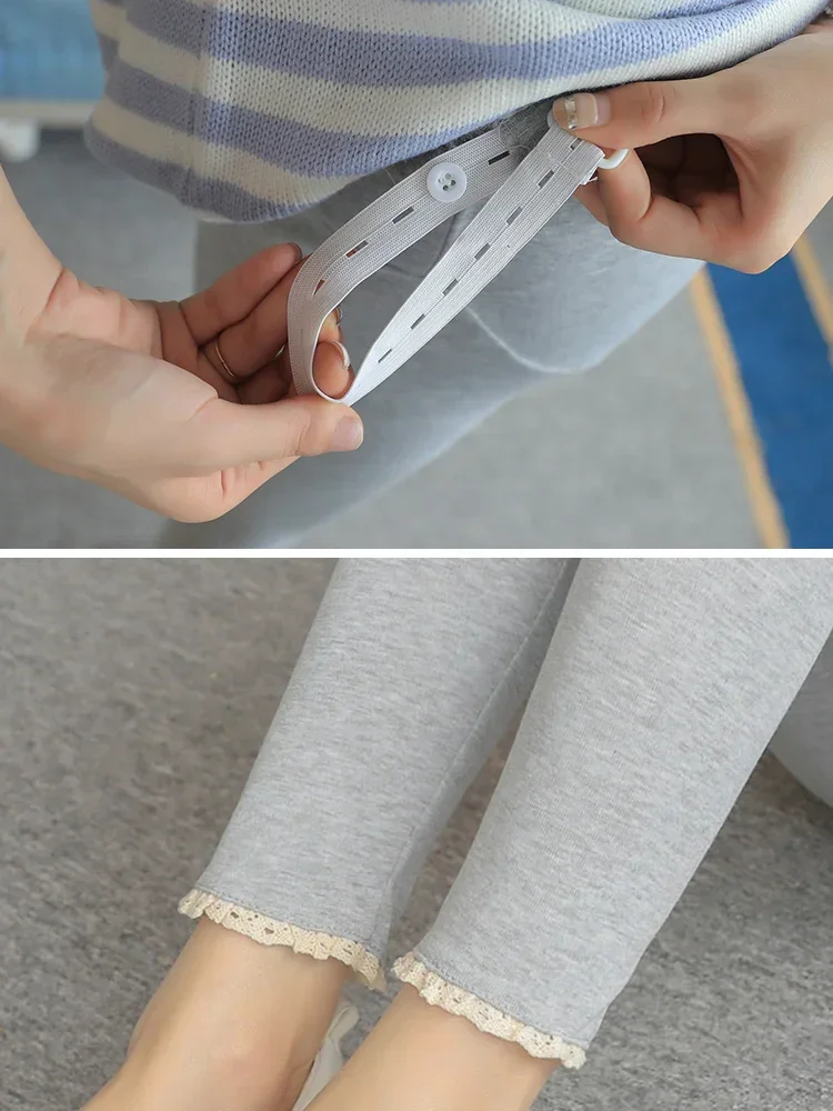 Mallas de embarazo de terciopelo cálidas para otoño e invierno - imagen 2