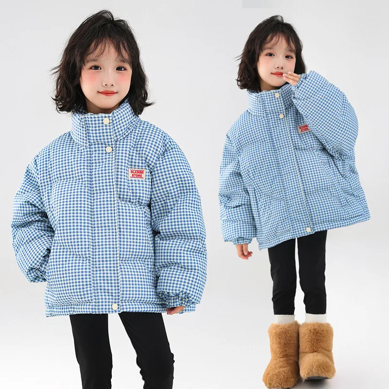 Parka acolchada de invierno para niños y niñas con cremallera - imagen 2