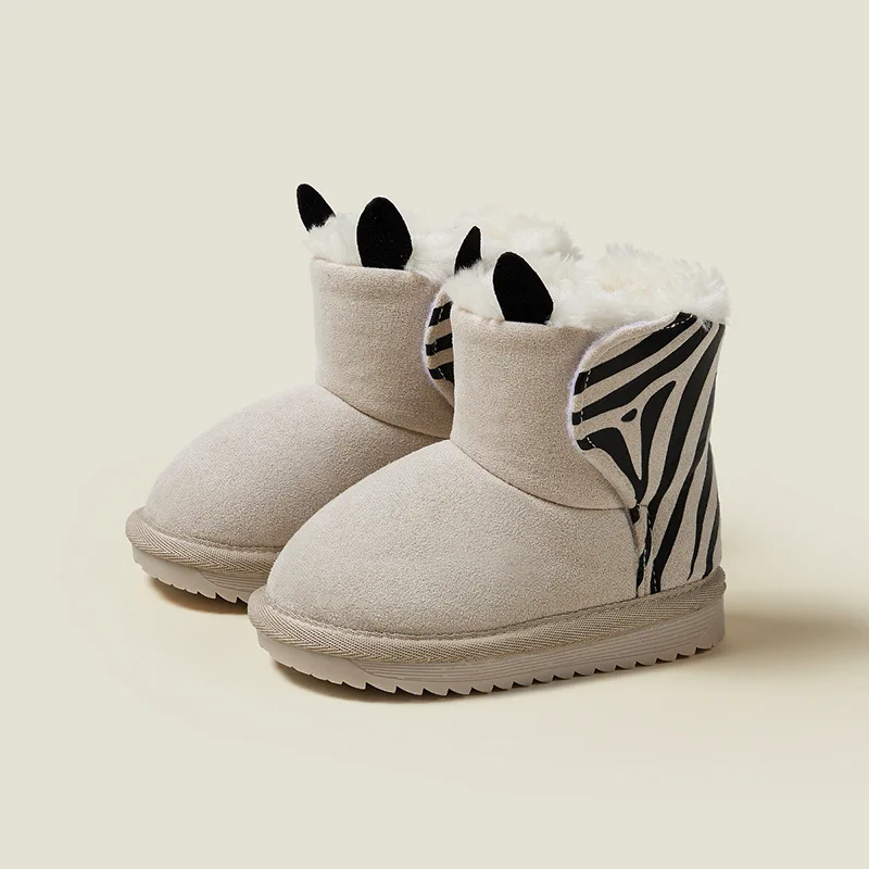 Botas de nieve de gamuza para niños - Antideslizantes y cálidas - imagen 2