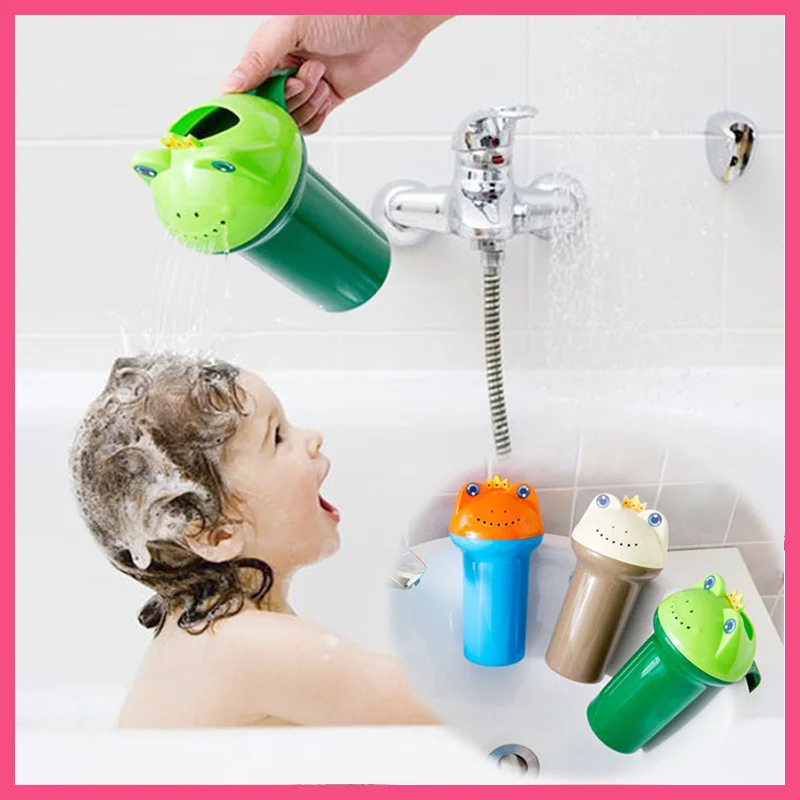 Cuchara de ducha infantil con rana dibujada para baño - imagen 5