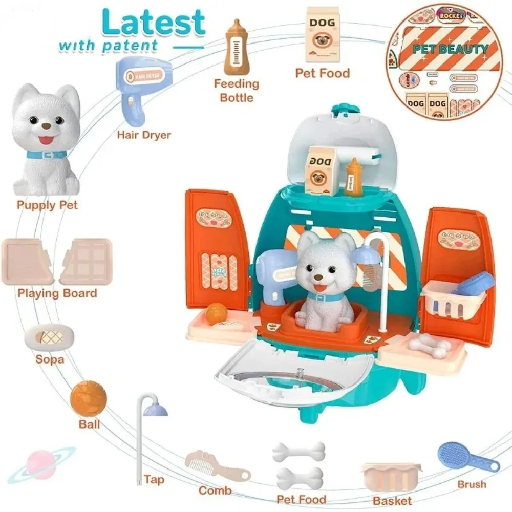 Kit veterinario con mochila para niños, juego de imitación - imagen 2