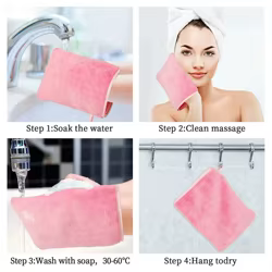 Manoplas de baño de microfibra reutilizables para ducha