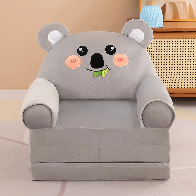 Sofá plegable infantil lavable con funda extraíble de dibujos animados