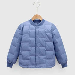 Chaqueta de plumón infantil unisex cálida de invierno, abrigo