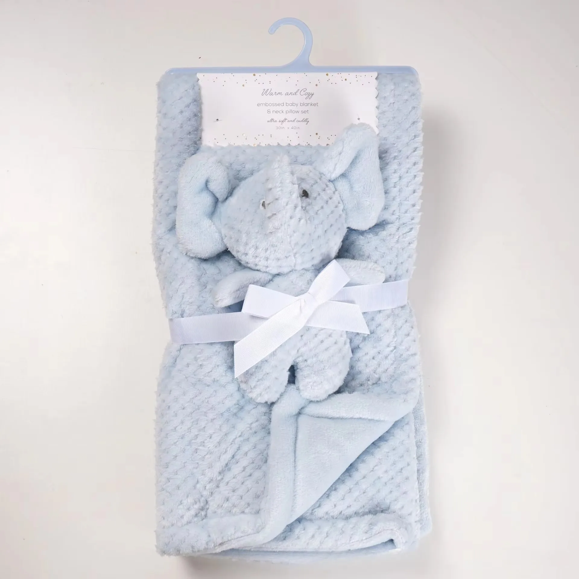 Manta de bebé franela con dibujos y peluche para siesta - imagen 4