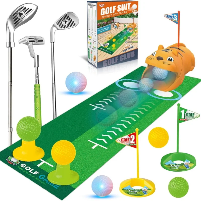 Set de golf infantil Tiger con retornador automático y LED - imagen 3