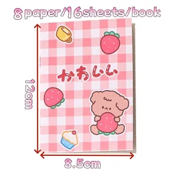 Cuaderno infantil estilo dibujos animados para escribir en clase