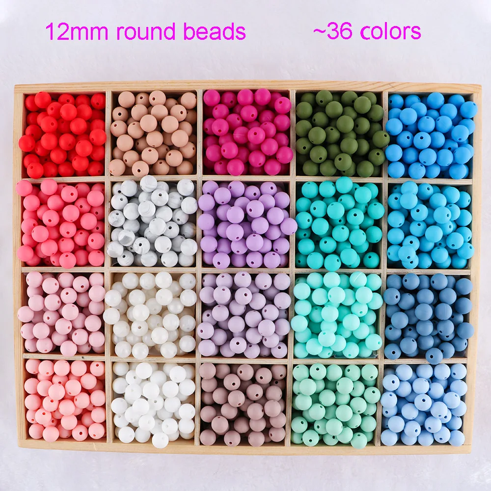 Kovict Perlas redondas de silicona para pulseras DIY - imagen 5