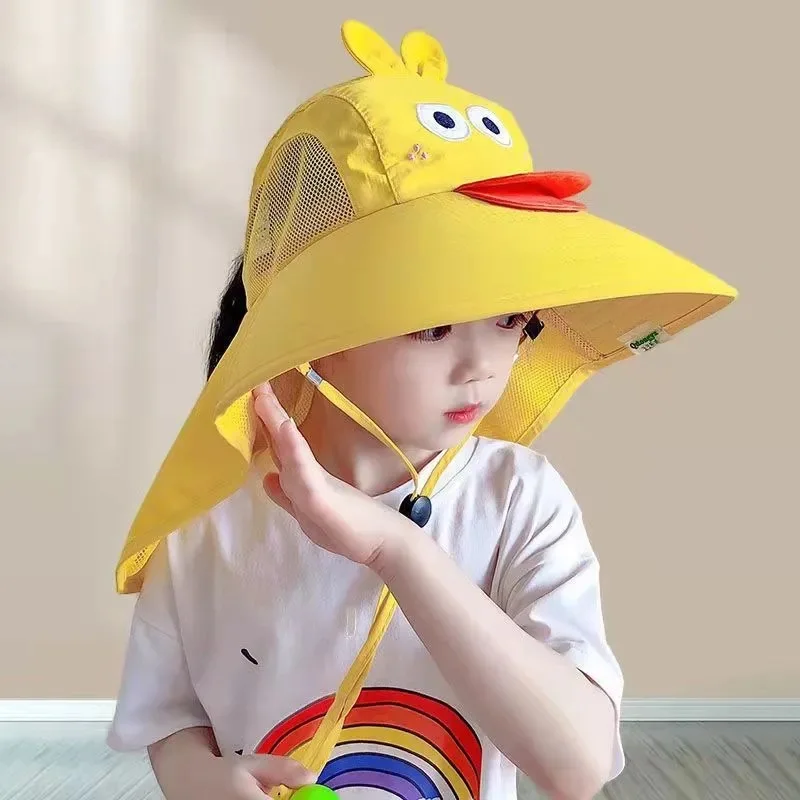 Sombrero de sol plegable para niños con protección UV y ala ancha - imagen 2