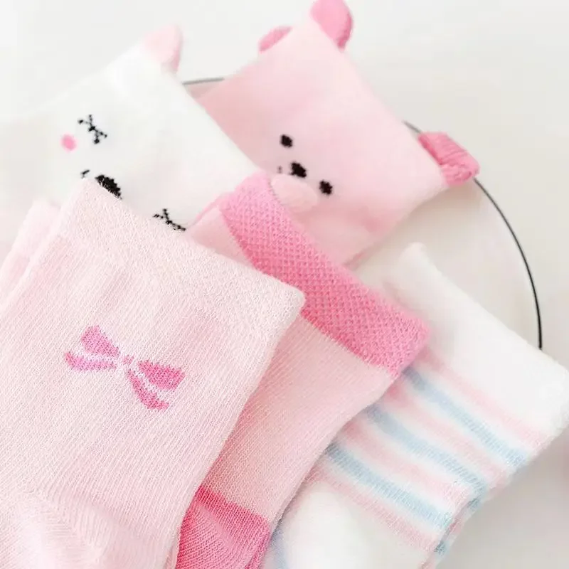 Calcetines de bebé de algodón suaves con gato – Diseño lindo - imagen 5