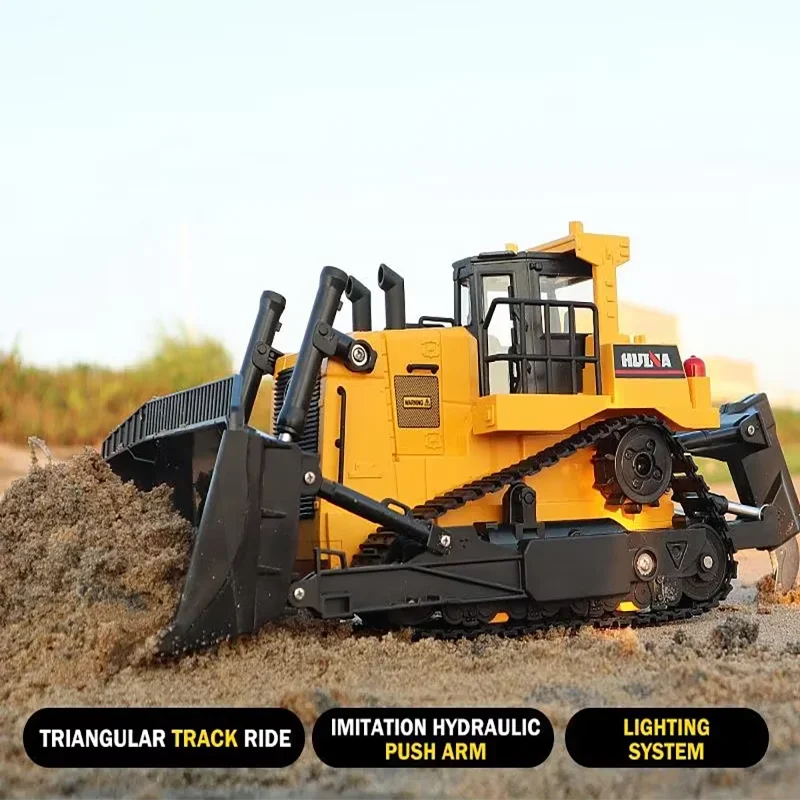 HUINA bulldozer teledirigido de metal para niños - imagen 2