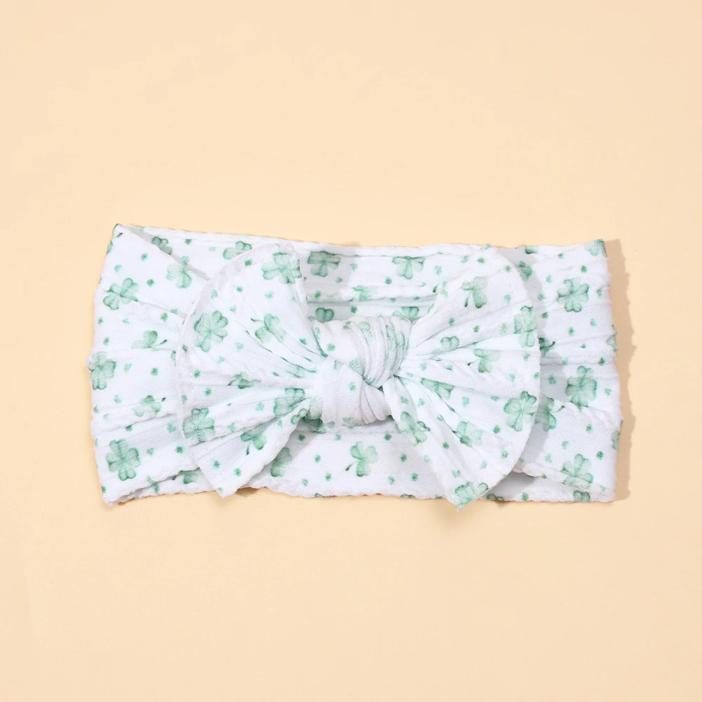 Diadema lazo verde y turbante elástico para niña - Accesorios de pelo - imagen 2