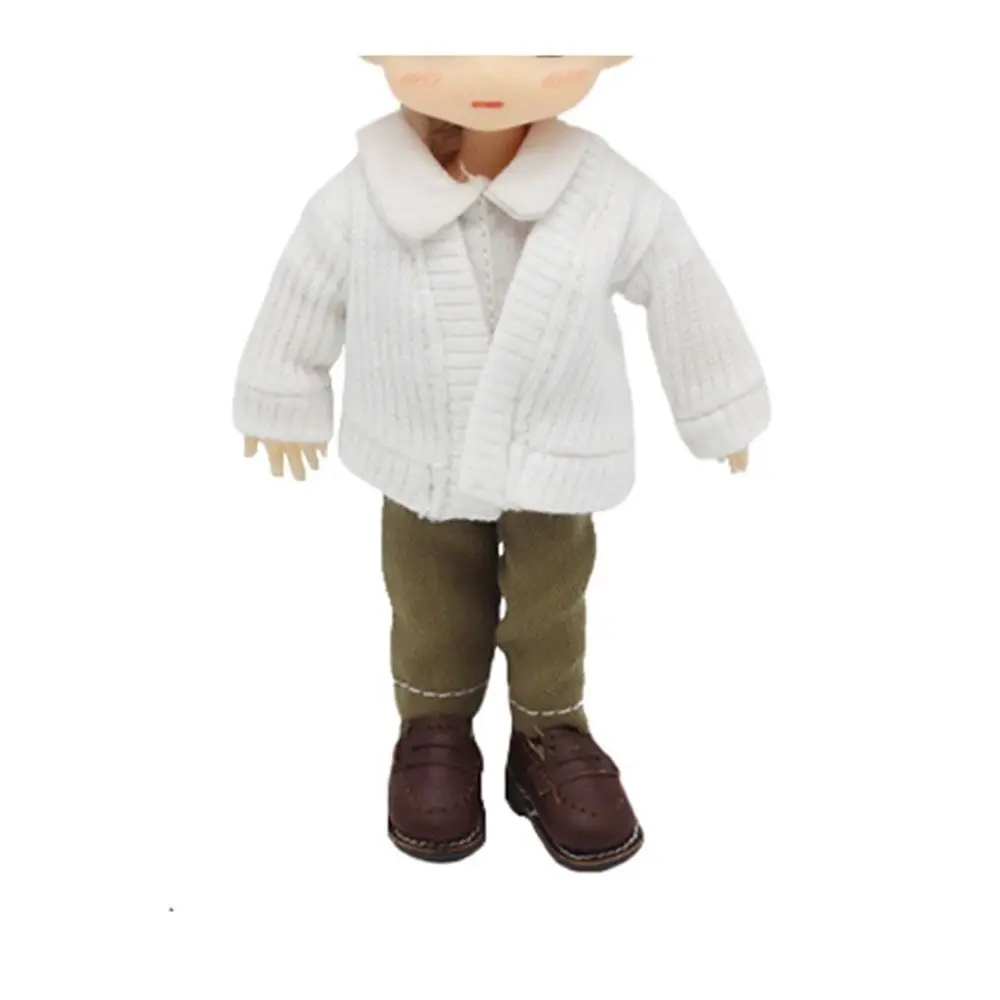 Jersey de punto caramelo artesanal para muñeca de niña - imagen 4
