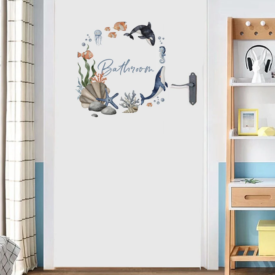 Pegatinas de pared de animales marinos para habitaciones infantiles - imagen 3