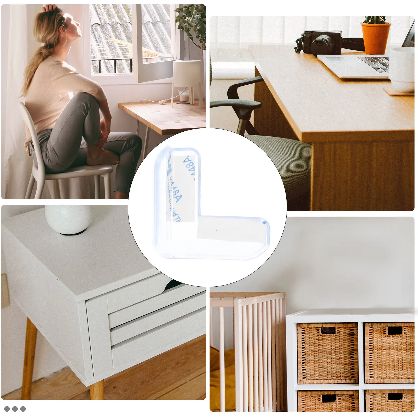 Protectores de esquinas silicona extraíbles para muebles infantiles - imagen 5
