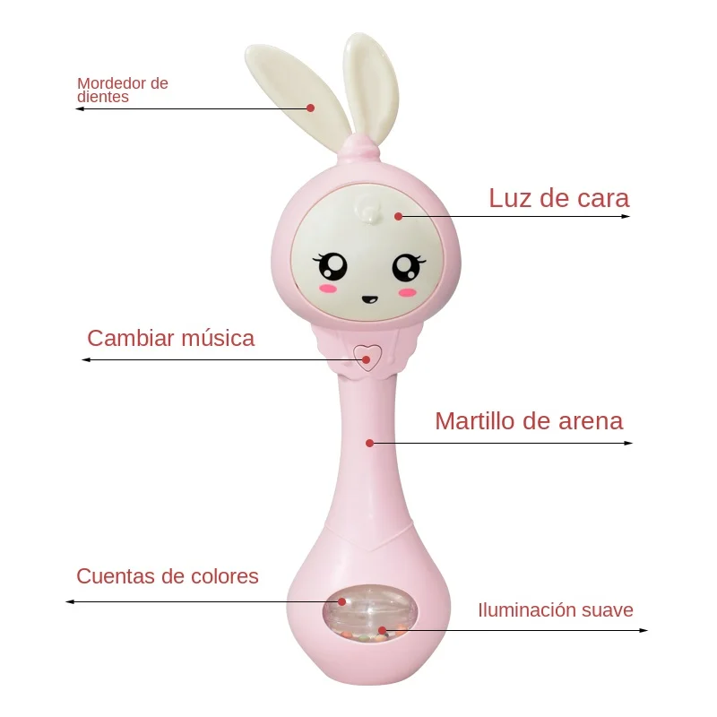 Sonajero mordedor musical para bebé – estimula oído y encías - imagen 2
