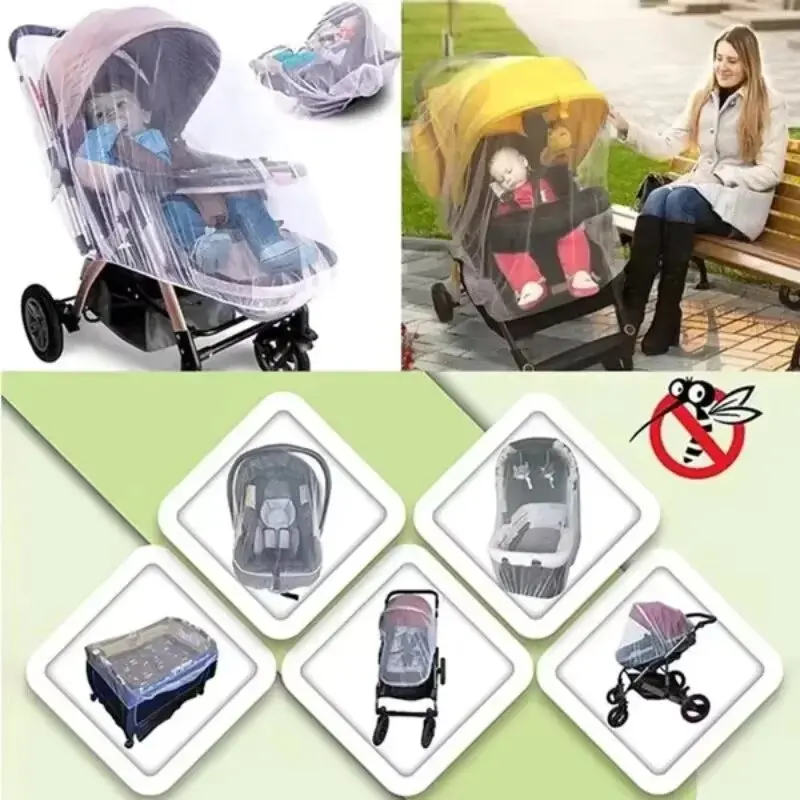 Mosquitera para cochecito de bebé universal antimosquitos transpirable - imagen 3