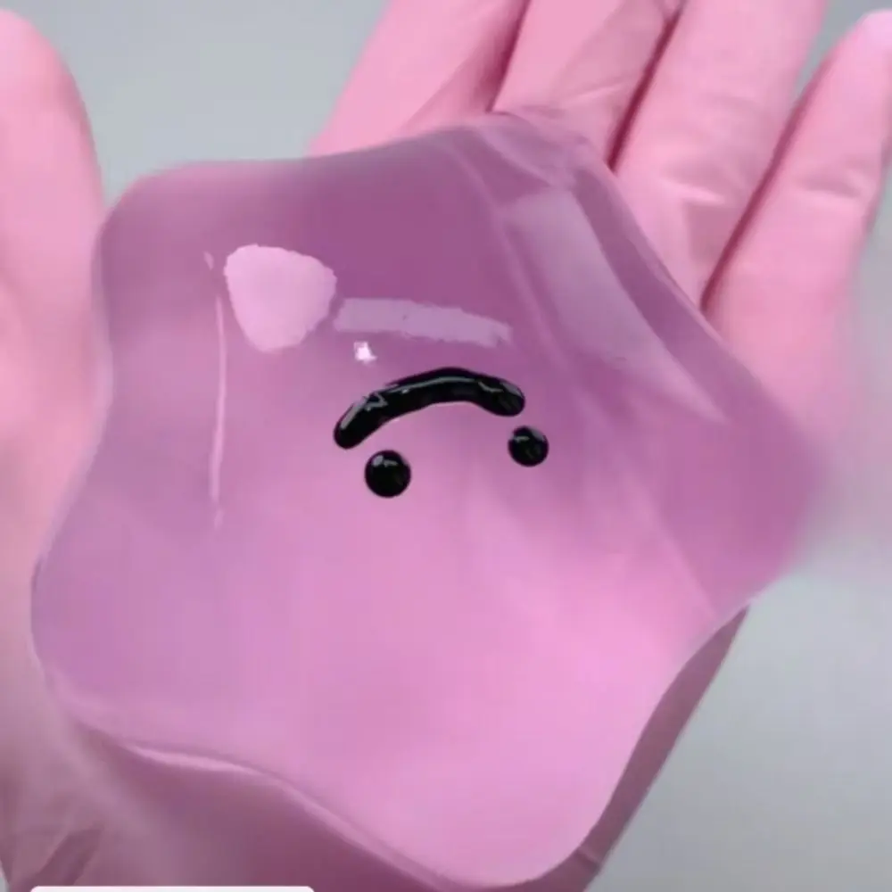 Bola antiestrés transparente con efecto burbuja y conejo infantil