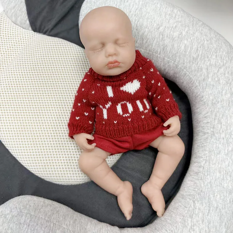 Muñeca Reborn Loulou de silicona platino aspecto realista 3D - imagen 4