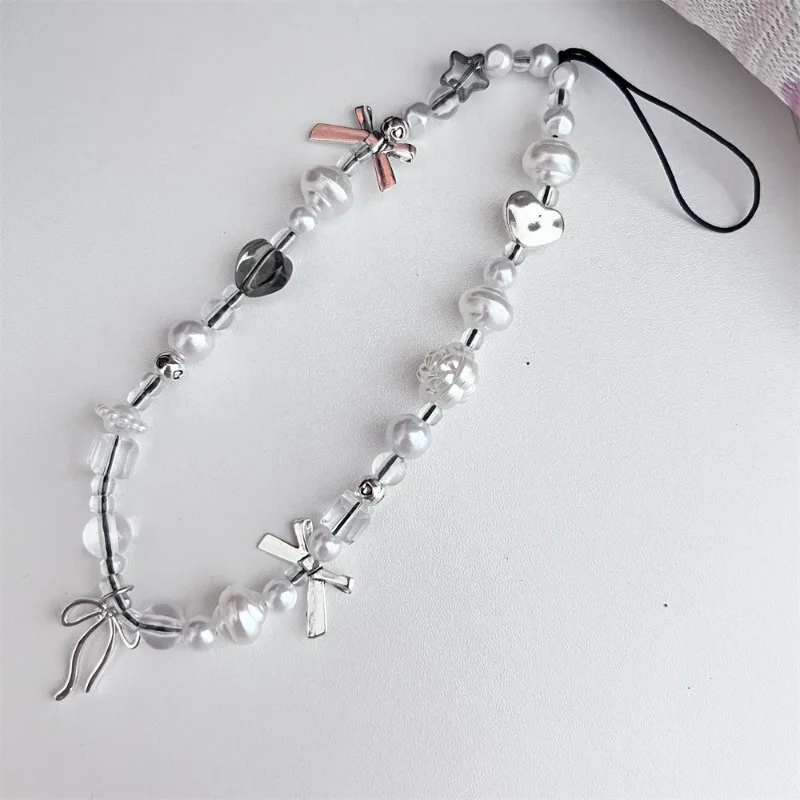 Cadena de móvil para cuna universal con lazo corazón y colgante - imagen 3
