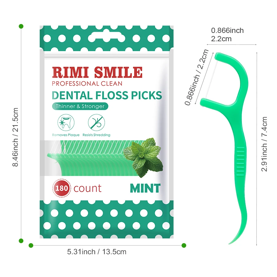 Rimi Smile hilo dental menta, palillos profesionales y estuche - imagen 3