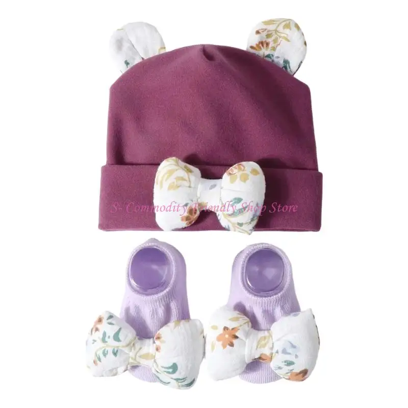 Conjunto calcetines y gorros de algodón para niños protección solar