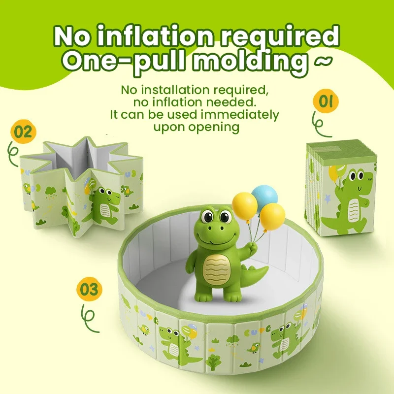 Piscina de juegos no inflable plegable desmontable para jardín - imagen 3