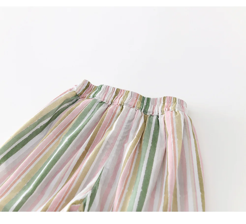 MILANCEL Pantalones de verano pierna ancha con rayas coloridas - imagen 4