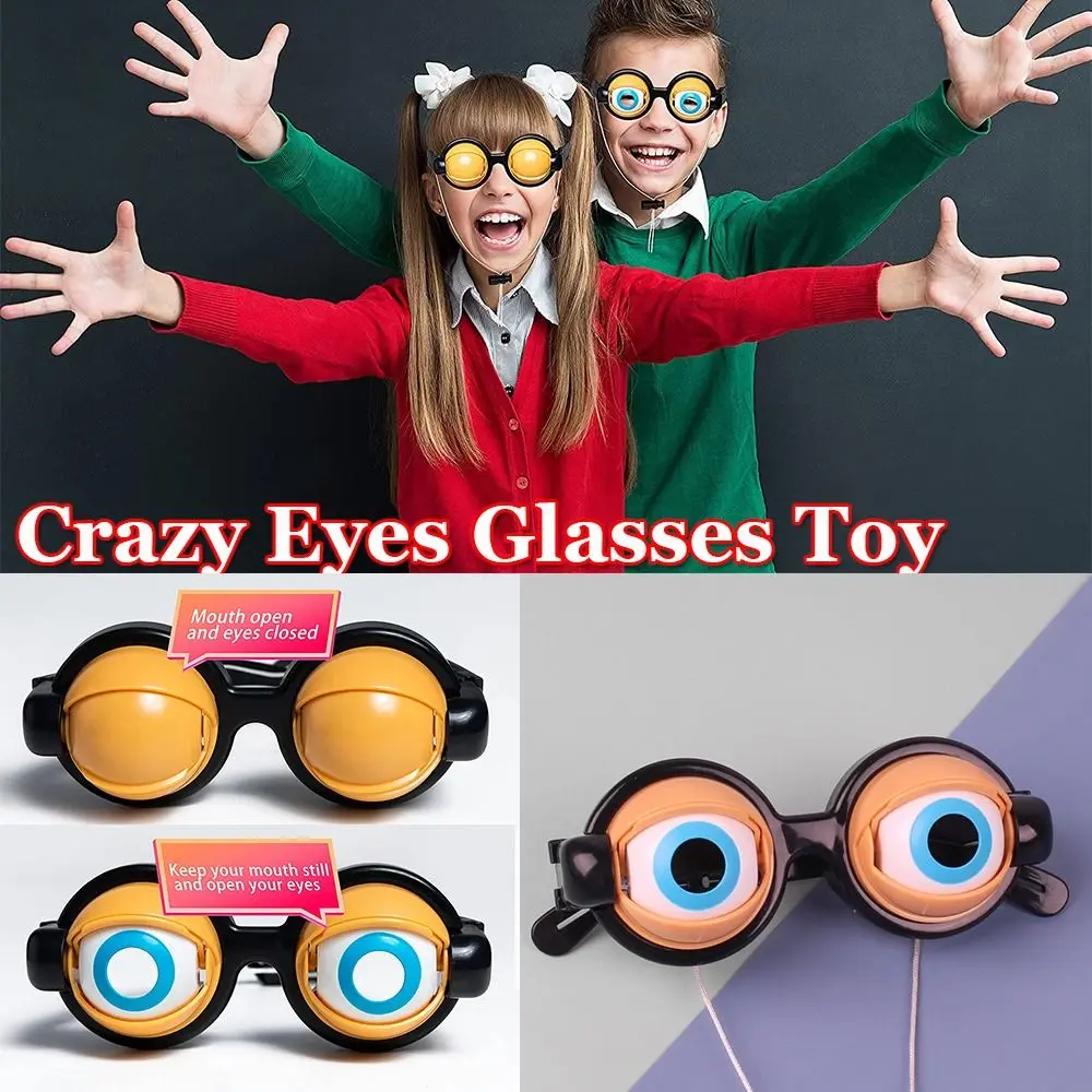 Gafas de fiesta color negro con ojos grandes