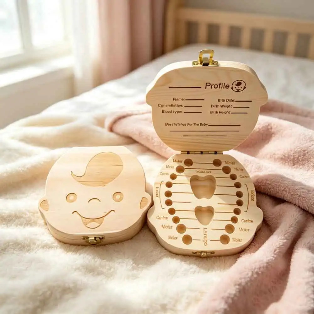 Caja dientes de leche madera vvocci para bebé - imagen 4