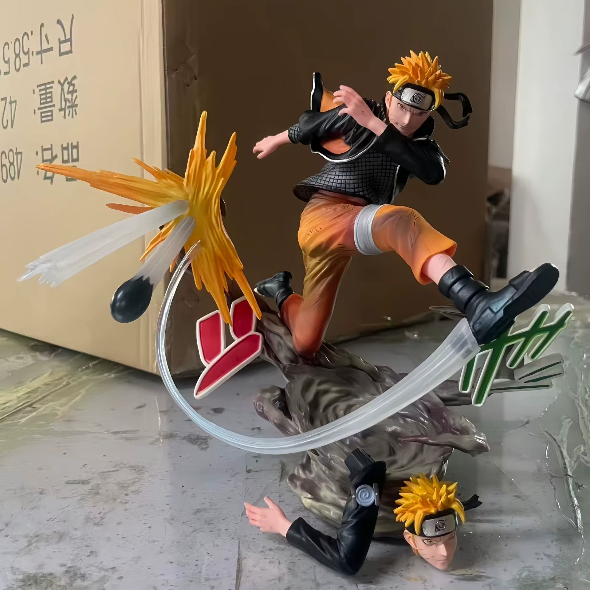 Detalle de la figura coleccionable de Naruto